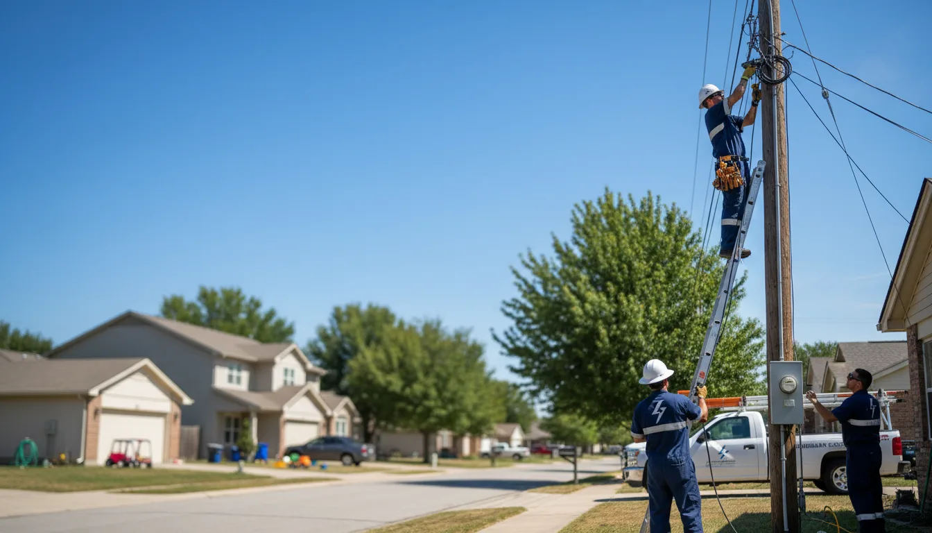 Residential electrician providing installation services in Lodgepole, NE